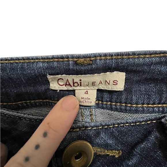 Cabi Straight Leg Dark Wash Jeans - Picture 2 of 3